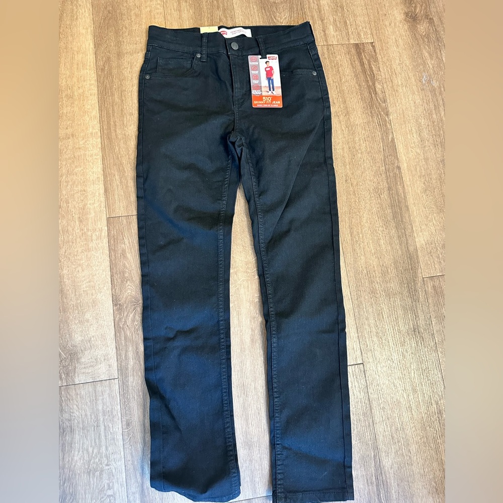 Levi's Boys Slim Black Jeans